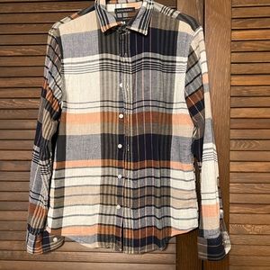 Banana Republic Double Weave Plaid Shirt